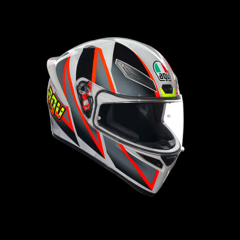 K1 S BLIPPER GREY/RED - CASCO MOTO INTEGRAL E2206